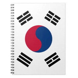 South Korea flag Spiral Notebook