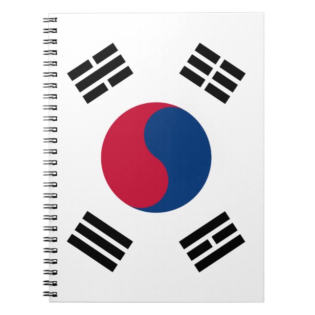 South Korea flag Spiral Notebook (Front)