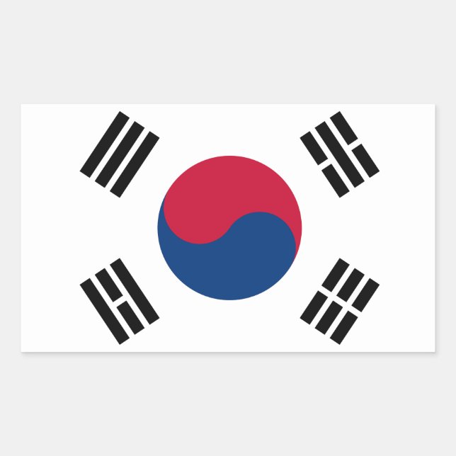 South Korea Flag Sticker (Front)