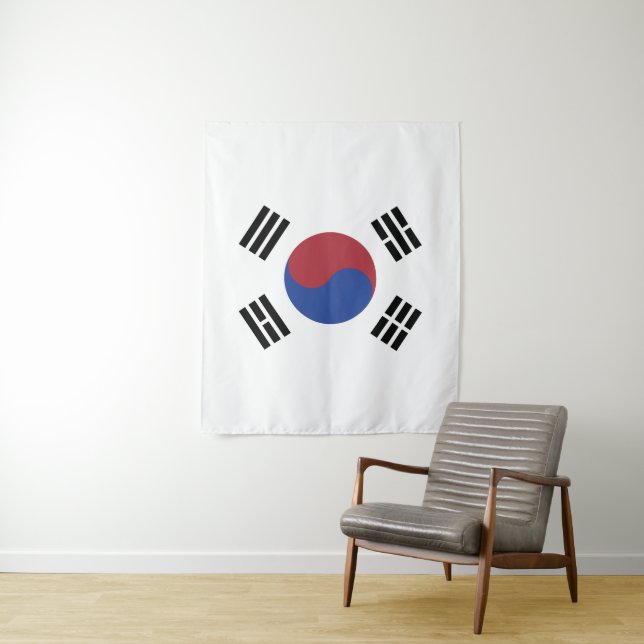 South Korea flag Tapestry (In Situ)