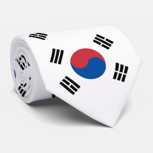 South Korea Flag Tie