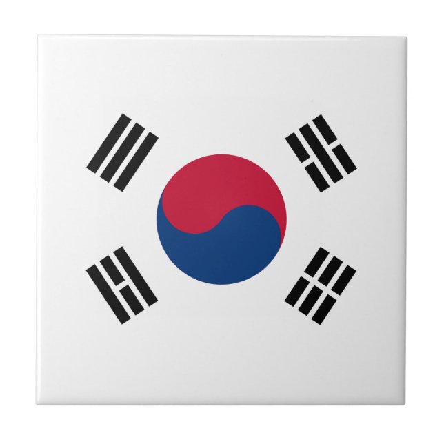 South Korea flag Tile (Front)