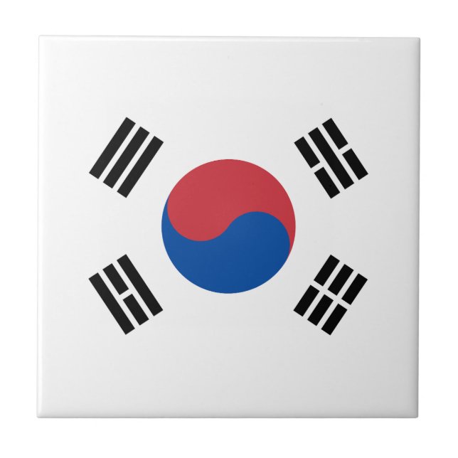 South Korea Flag Tile (Front)