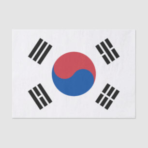 South Korea Flag Tissue Paper