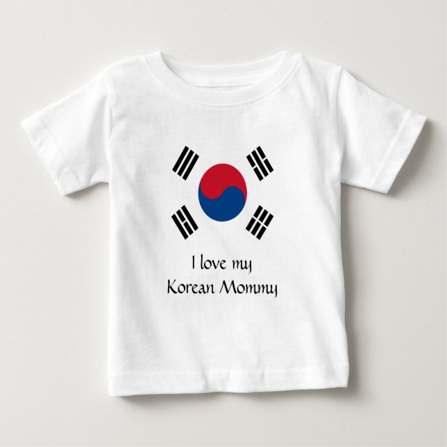 South Korea flag - Yin Yang Baby T-Shirt (Front)