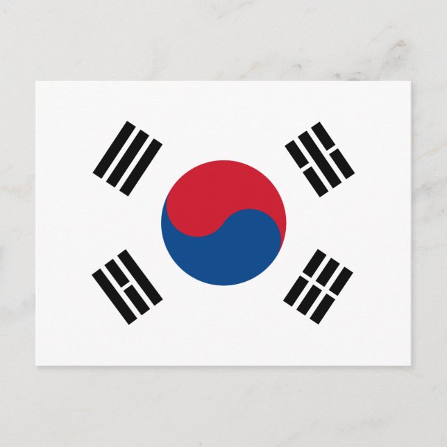 South Korea flag - Yin Yang Postcard (Front)