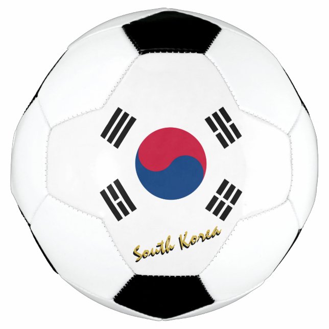 South Korea Football & Korean Flag / Sport Soccer Ball (Front)