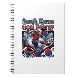 South Korea Goal Energy Skeleton Striker Nations B Notebook