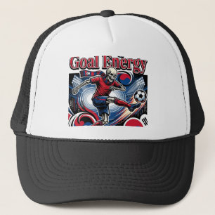 South Korea Goal Energy Skeleton Striker Nations B Trucker Hat