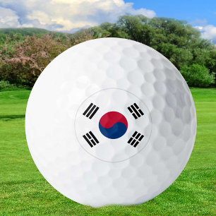 South Korea Golf Balls, Korean Flag patriots Golf Balls