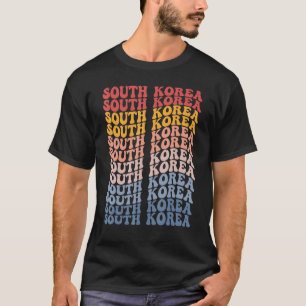South Korea Groovy Retro South Korean T-Shirt