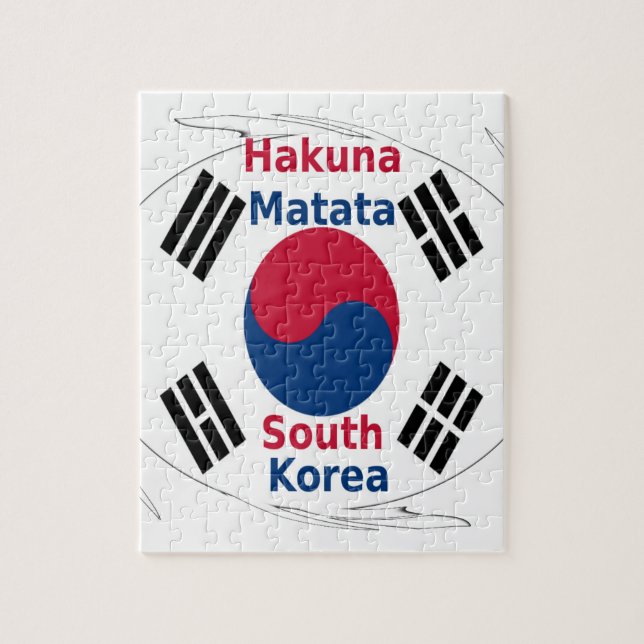 South Korea Hakuna Matata Jigsaw Puzzle (Vertical)