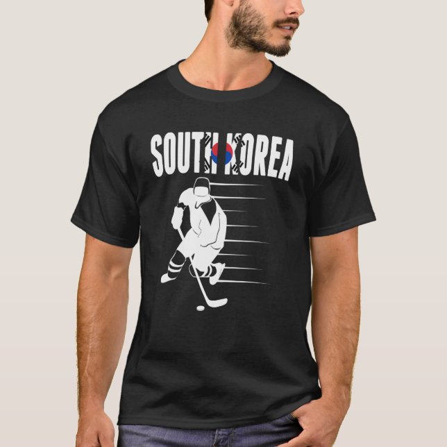 South Korea Ice Hockey Fans   Korean Hockey Team S T-Shirt (Front)
