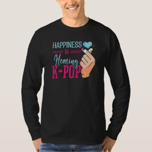 South Korea K-Pop Heart Hand Symbol KPop Premium T-Shirt