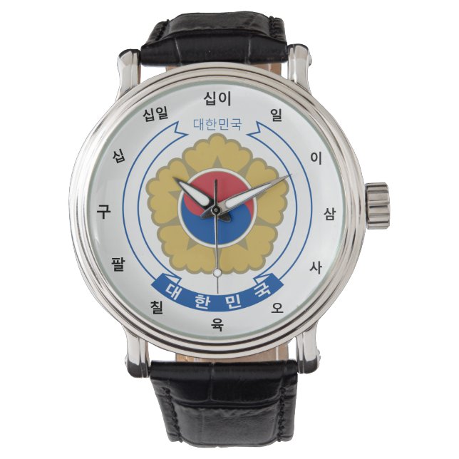 South Korea & Korean flag fashion / Sino Korean Watch (Front)