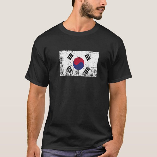 South Korea Korean Flag  Football Fan Sports Adult T-Shirt (Front)