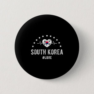 South Korea #libre South Korea Pride Korean Patrio 6 Cm Round Badge