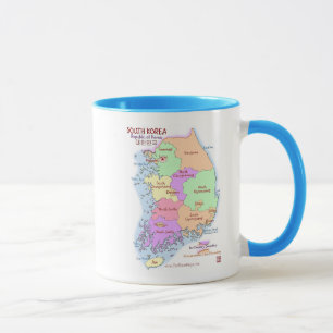 South Korea Map Mug