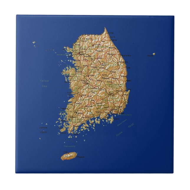 South Korea Map Tile (Front)