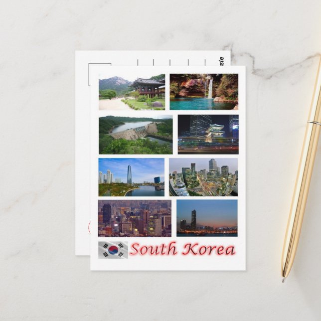 South Korea - Mosaic - Postcard (Front/Back In Situ)