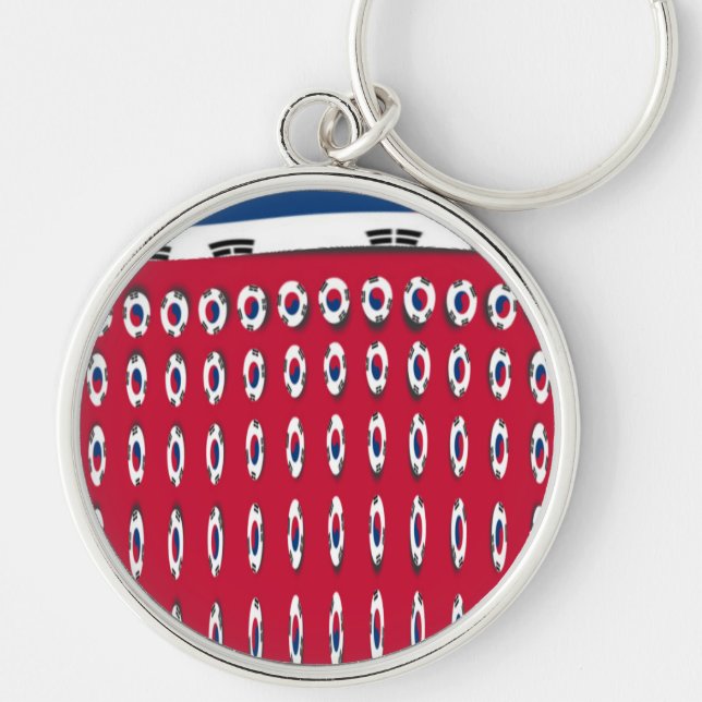South Korea National Flag: Korean Taegeukgi Pride  Key Ring (Front)