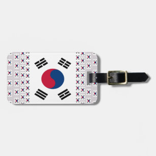 South Korea National Flag: Korean Taegeukgi Pride Luggage Tag