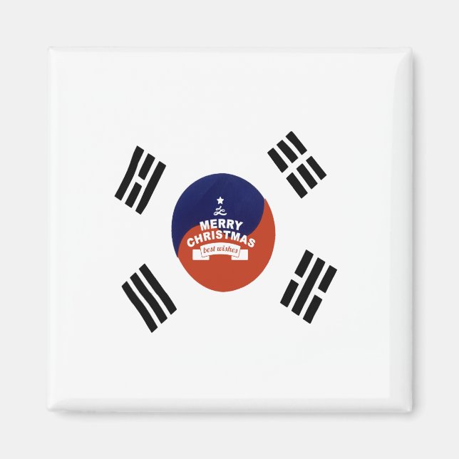 South Korea National Flag: Korean Taegeukgi Pride  Magnet (Front)