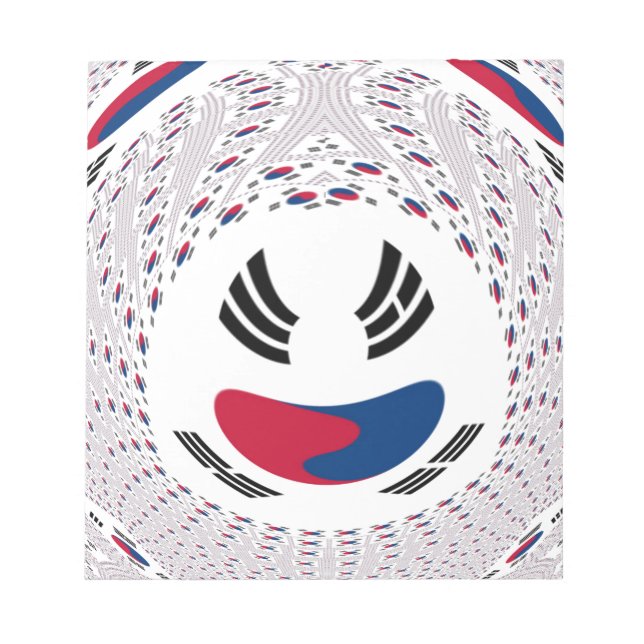 South Korea National Flag: Korean Taegeukgi Pride  Notepad (Front)