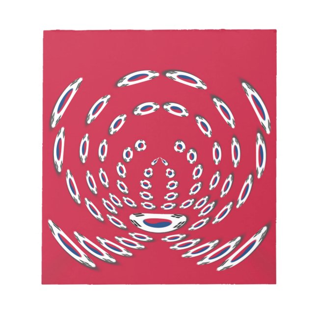 South Korea National Flag: Korean Taegeukgi Pride  Notepad (Front)