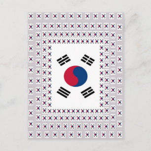 South Korea National Flag: Korean Taegeukgi Pride  Postcard