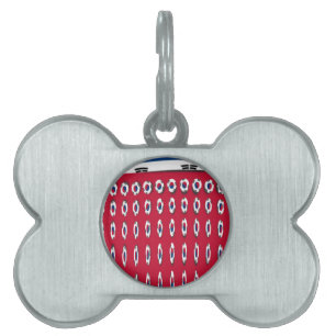 South Korea PolkaDot flag Pet Name Tag
