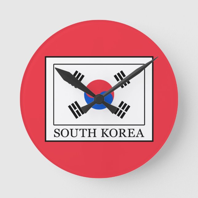 South Korea Round Clock (Front)