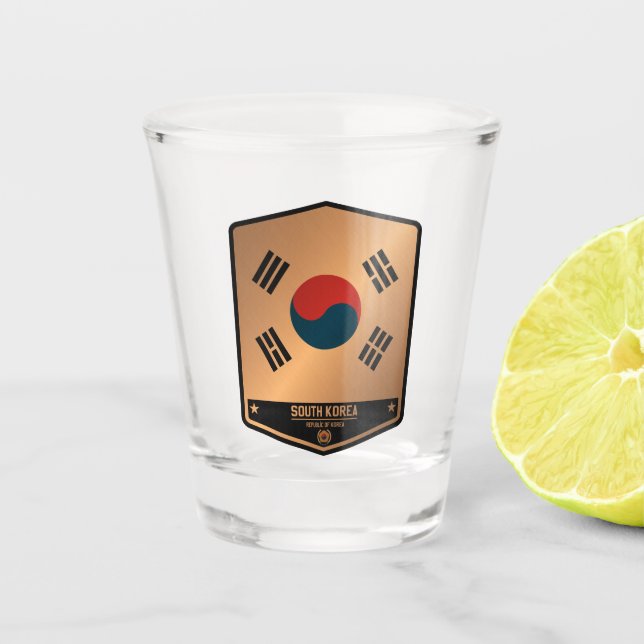 South Korea Shot Glass (Front)