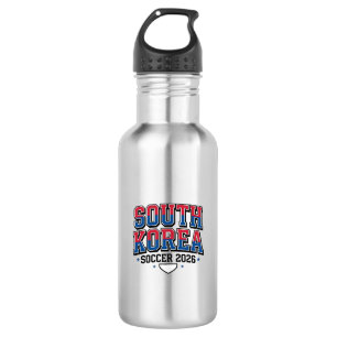 South Korea Soccer 2026 Soccer Bold Country Typogr 532 Ml Water Bottle