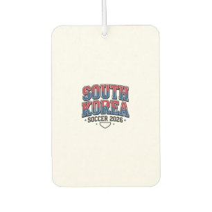 South Korea Soccer 2026 Soccer Bold Country Typogr Car Air Freshener