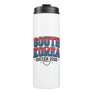 South Korea Soccer 2026 Soccer Bold Country Typogr Thermal Tumbler