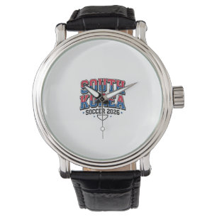 South Korea Soccer 2026 Soccer Bold Country Typogr Watch