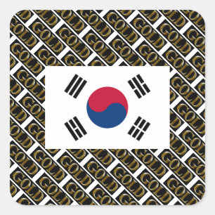 SOUTH KOREA    SQUARE STICKER
