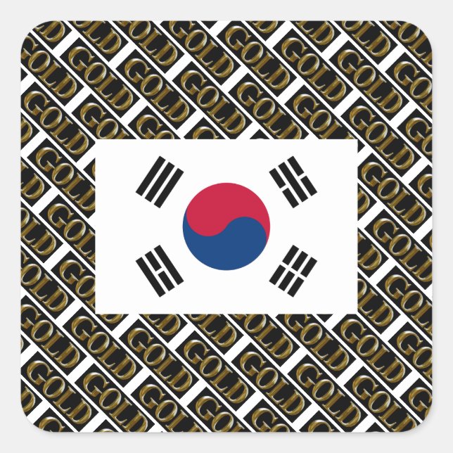SOUTH KOREA    SQUARE STICKER (Front)