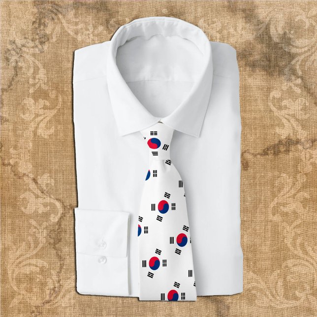 South Korea Ties, fashion Korean Flag, business Tie (Creator Uploaded)