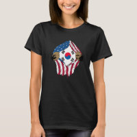 South Korea, USA, Korean roots flag Premium