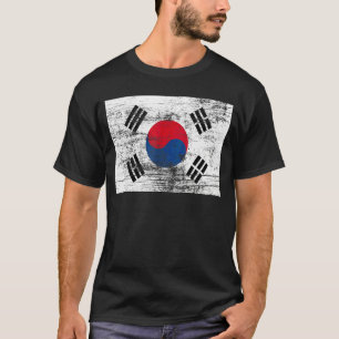 South Korea Vintage Flag South Korean T-Shirt