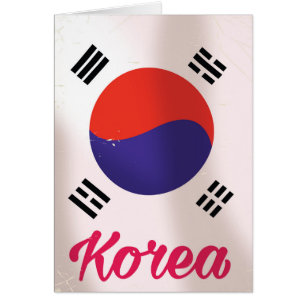 South Korea Vintage travel poster