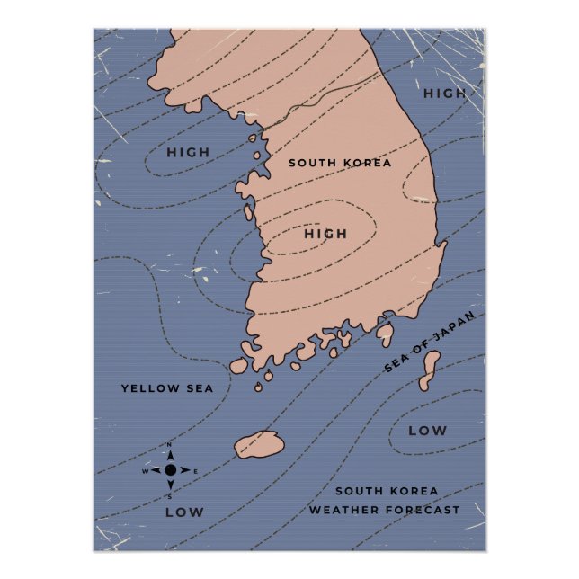 South Korea Weather Forecast Poster (Front)