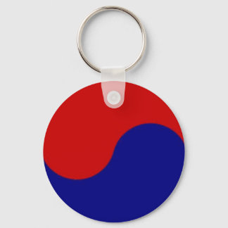 South Korean flag detail yin yang key chain