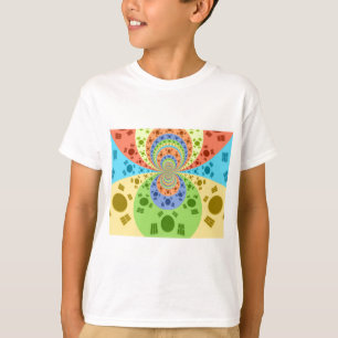 South Korean Flag Inspired Abstract Art Print T-Shirt