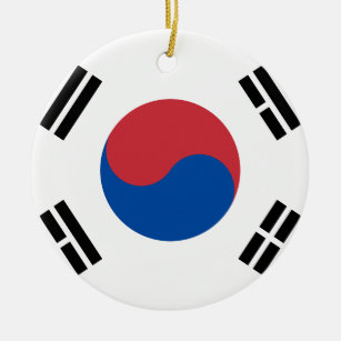 In Korea Christmas Tree Decorations Ornaments Zazzle Co Nz
