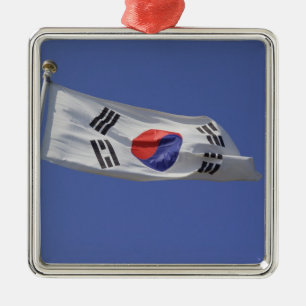 South Korean Flag Metal Tree Decoration