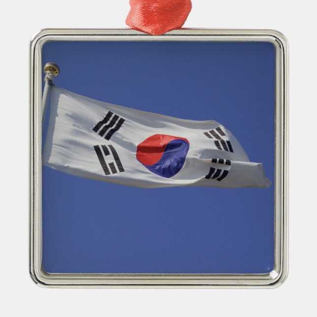 South Korean Flag Metal Tree Decoration (Front)