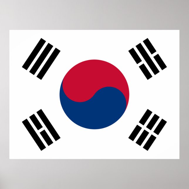 South Korean Flag  Poster (Front)